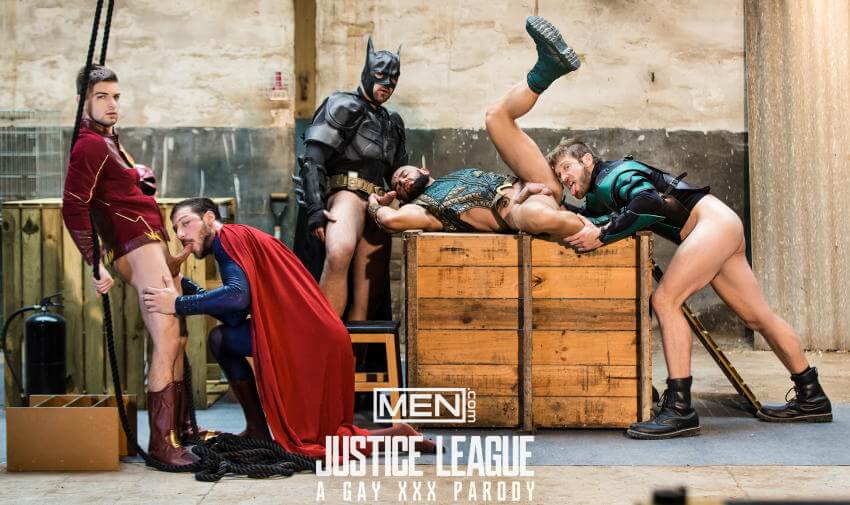 Justice League gay porn rimming